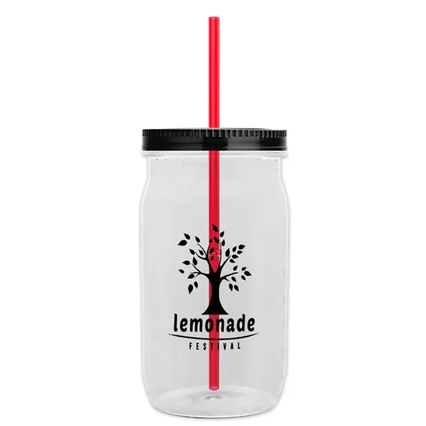 27 oz. Mason Jar - Screw-On Lid with Gasket Seal. Measurements... from ASI 40480 Koozie Group