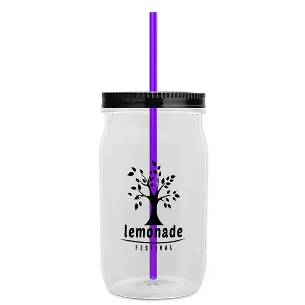 27 oz. Mason Jar - Screw-On Lid with Gasket Seal. Measurements... from ASI 40480 Koozie Group