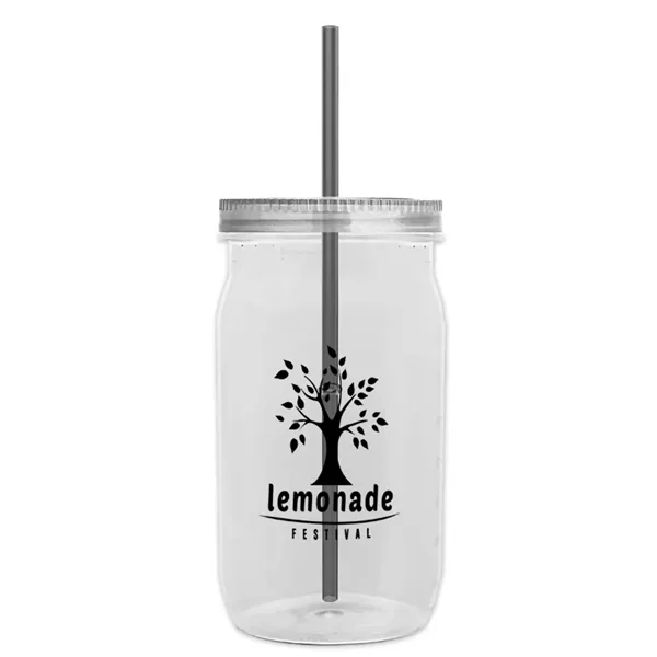 27 oz. Mason Jar - Screw-On Lid with Gasket Seal. Measurements... from ASI 40480 Koozie Group