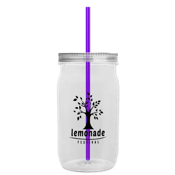 27 oz. Mason Jar - Screw-On Lid with Gasket Seal. Measurements... from ASI 40480 Koozie Group