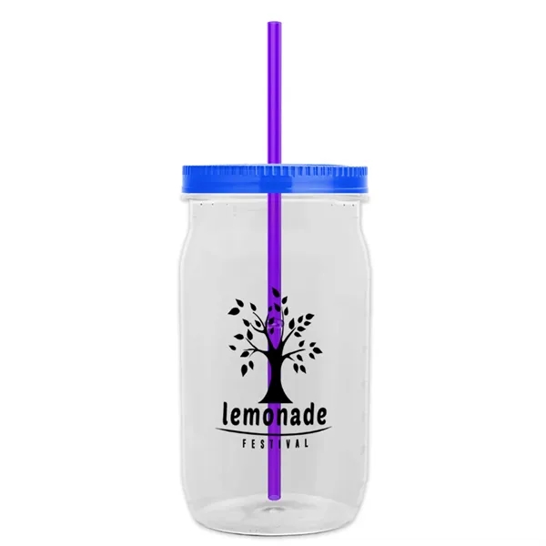 27 oz. Mason Jar - Screw-On Lid with Gasket Seal. Measurements... from ASI 40480 Koozie Group