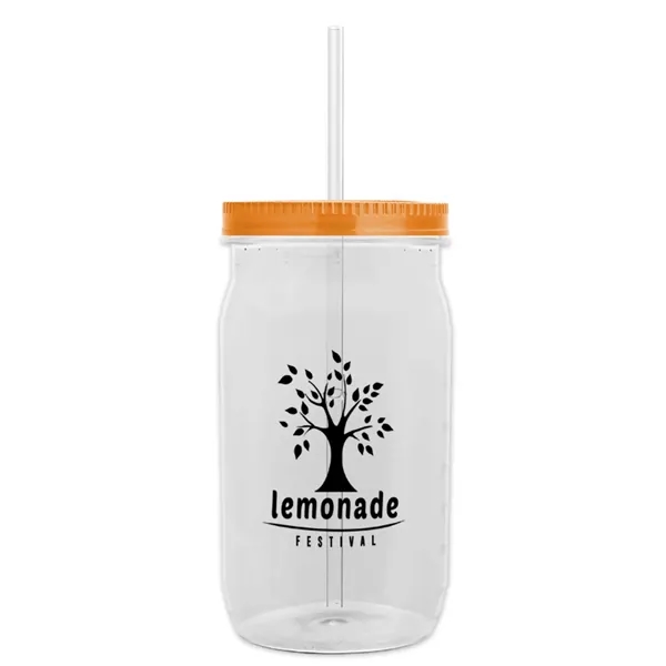 27 oz. Mason Jar - Screw-On Lid with Gasket Seal. Measurements... from ASI 40480 Koozie Group