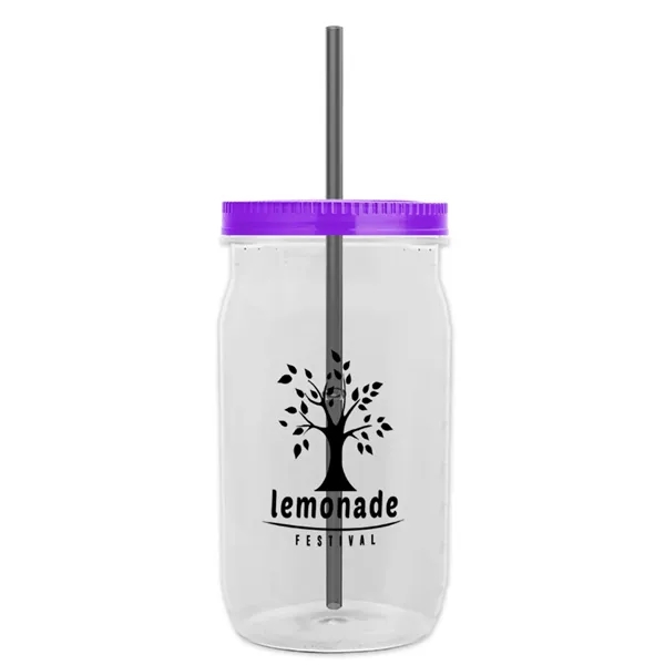 27 oz. Mason Jar - Screw-On Lid with Gasket Seal. Measurements... from ASI 40480 Koozie Group