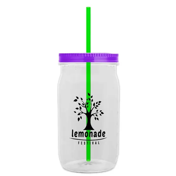 27 oz. Mason Jar - Screw-On Lid with Gasket Seal. Measurements... from ASI 40480 Koozie Group