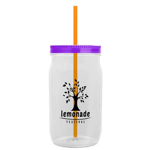 27 oz. Mason Jar - Screw-On Lid with Gasket Seal. Measurements... from ASI 40480 Koozie Group