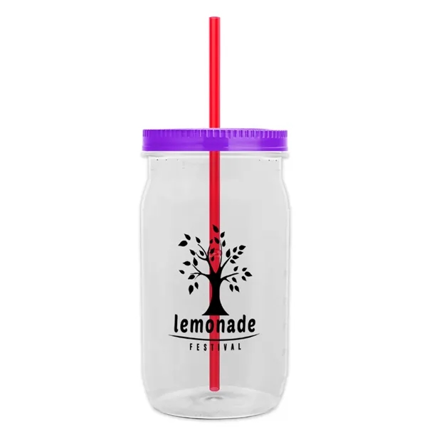 27 oz. Mason Jar - Screw-On Lid with Gasket Seal. Measurements... from ASI 40480 Koozie Group