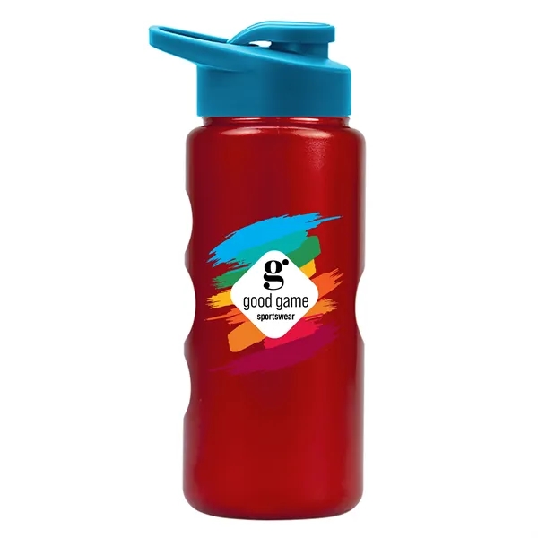 22 oz. Mini Peak Tritan™ Metalike bottle with Drink thru lid... from ASI 40480 Koozie Group