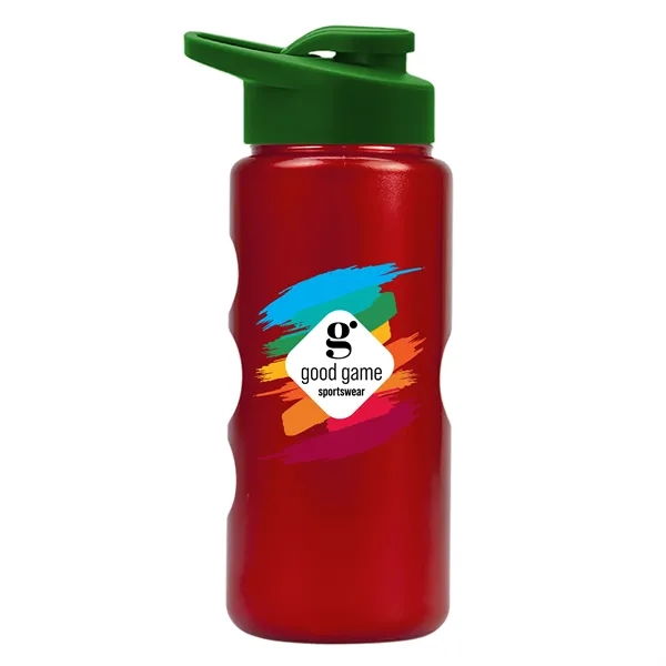 22 oz. Mini Peak Tritan™ Metalike bottle with Drink thru lid... from ASI 40480 Koozie Group
