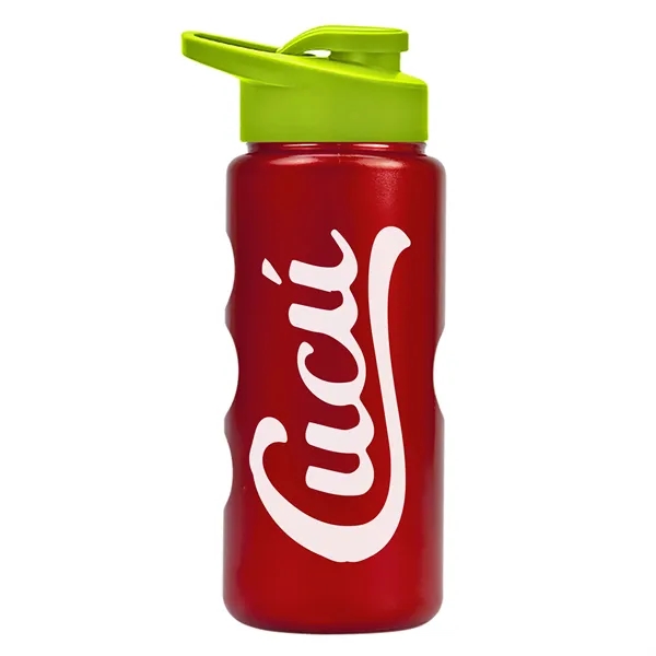 22 oz. Mini Peak Tritan™ Metalike bottle with Drink thru lid... from ASI 40480 Koozie Group
