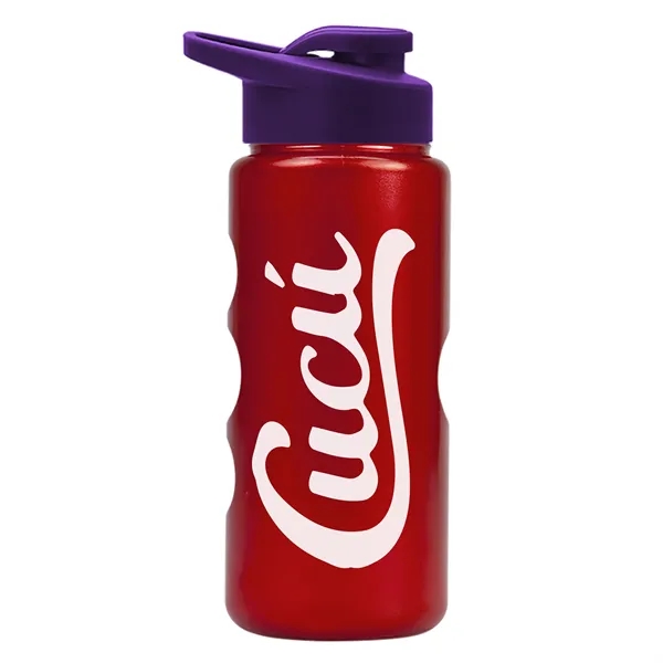 22 oz. Mini Peak Tritan™ Metalike bottle with Drink thru lid... from ASI 40480 Koozie Group