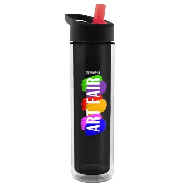 16 oz. Double Wall Insulated Bottle with Flip Straw Lid. Bottle... from ASI 40480 Koozie Group