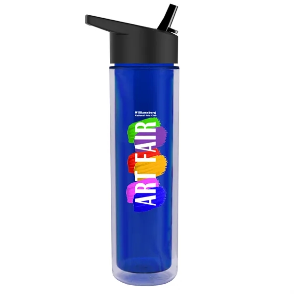 16 oz. Double Wall Insulated Bottle with Flip Straw Lid. Bottle... from ASI 40480 Koozie Group