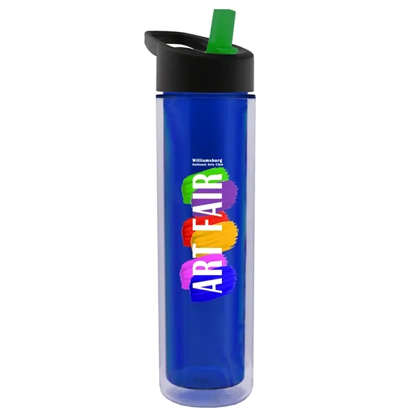 16 oz. Double Wall Insulated Bottle with Flip Straw Lid. Bottle... from ASI 40480 Koozie Group