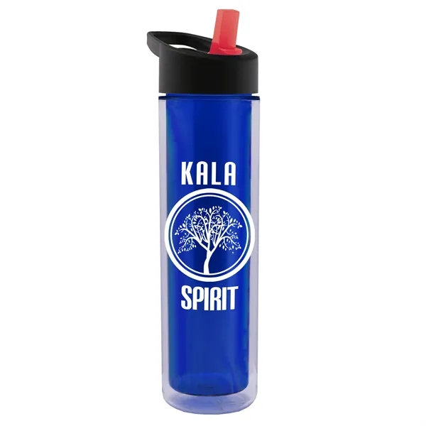 16 oz. Double Wall Insulated Bottle with Flip Straw Lid. Bottle... from ASI 40480 Koozie Group