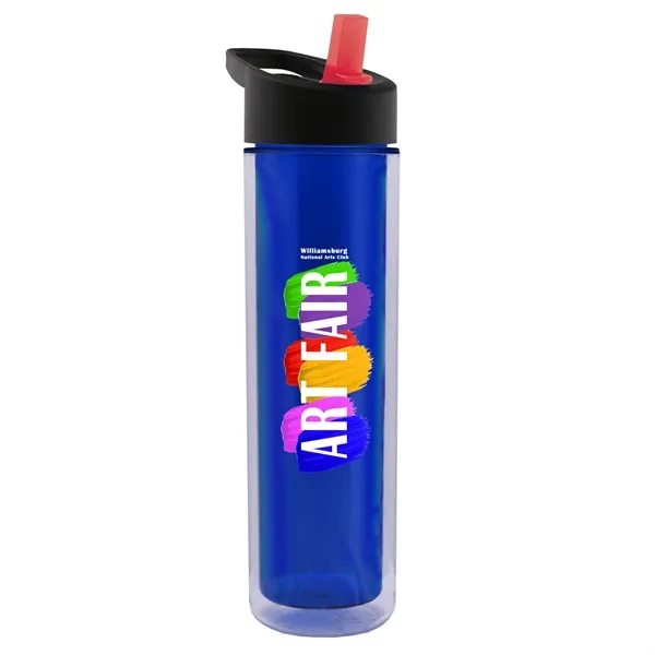 16 oz. Double Wall Insulated Bottle with Flip Straw Lid. Bottle... from ASI 40480 Koozie Group