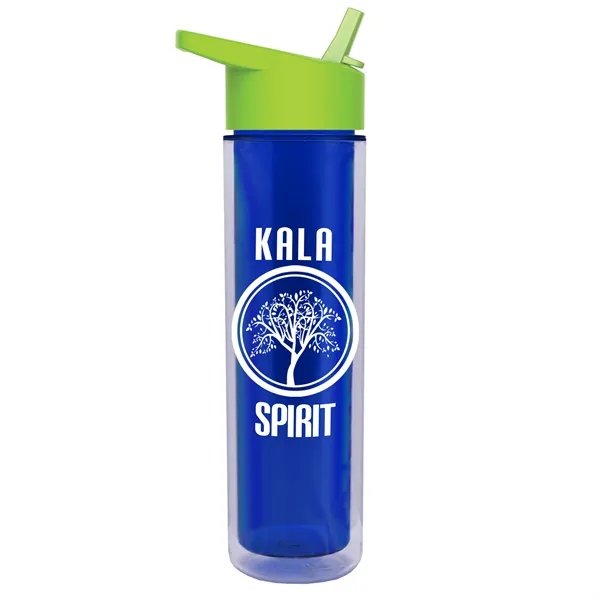 16 oz. Double Wall Insulated Bottle with Flip Straw Lid. Bottle... from ASI 40480 Koozie Group