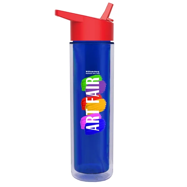 16 oz. Double Wall Insulated Bottle with Flip Straw Lid. Bottle... from ASI 40480 Koozie Group