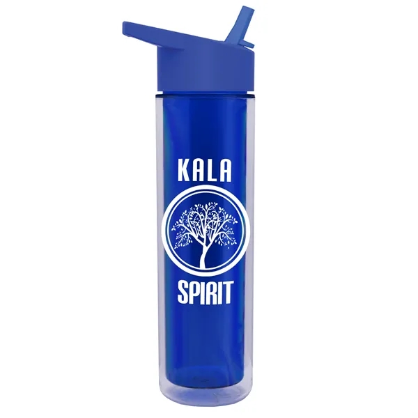 16 oz. Double Wall Insulated Bottle with Flip Straw Lid. Bottle... from ASI 40480 Koozie Group
