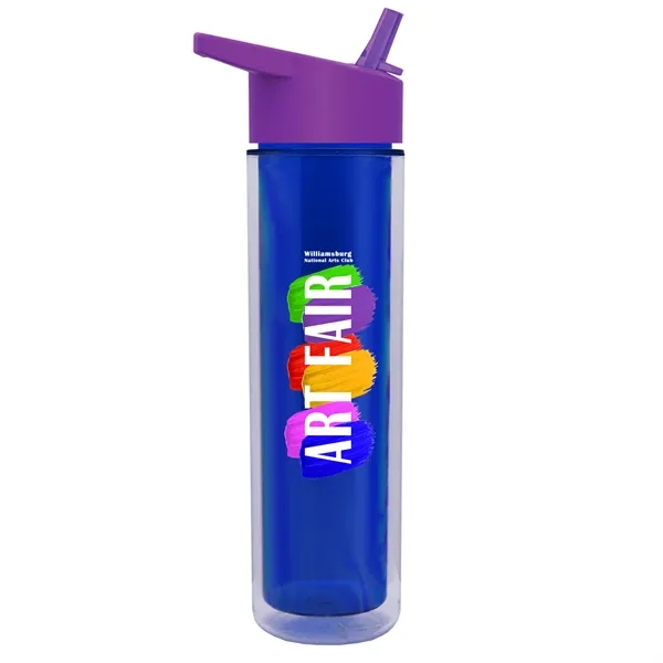 16 oz. Double Wall Insulated Bottle with Flip Straw Lid. Bottle... from ASI 40480 Koozie Group