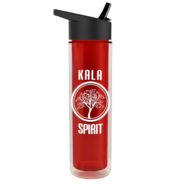 16 oz. Double Wall Insulated Bottle with Flip Straw Lid. Bottle... from ASI 40480 Koozie Group