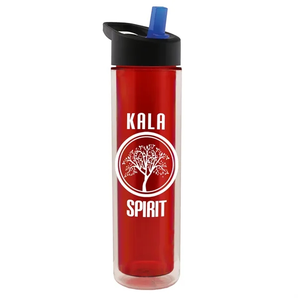 16 oz. Double Wall Insulated Bottle with Flip Straw Lid. Bottle... from ASI 40480 Koozie Group