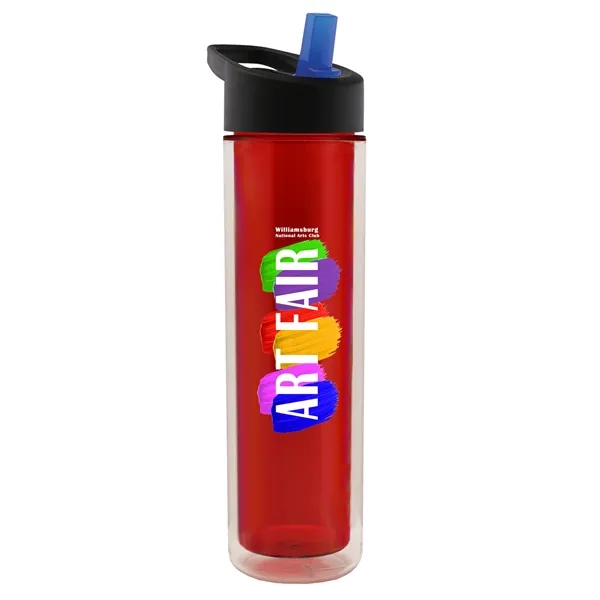 16 oz. Double Wall Insulated Bottle with Flip Straw Lid. Bottle... from ASI 40480 Koozie Group