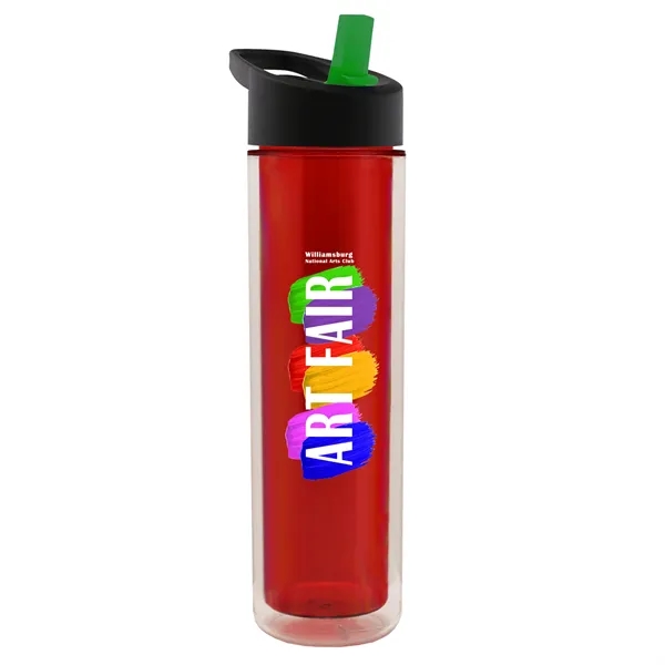 16 oz. Double Wall Insulated Bottle with Flip Straw Lid. Bottle... from ASI 40480 Koozie Group
