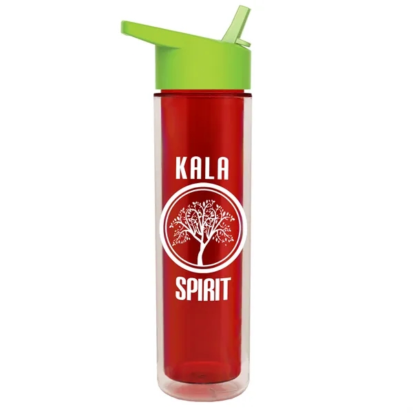 16 oz. Double Wall Insulated Bottle with Flip Straw Lid. Bottle... from ASI 40480 Koozie Group