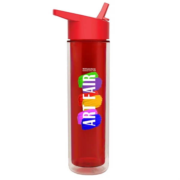 16 oz. Double Wall Insulated Bottle with Flip Straw Lid. Bottle... from ASI 40480 Koozie Group