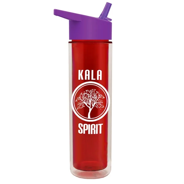 16 oz. Double Wall Insulated Bottle with Flip Straw Lid. Bottle... from ASI 40480 Koozie Group