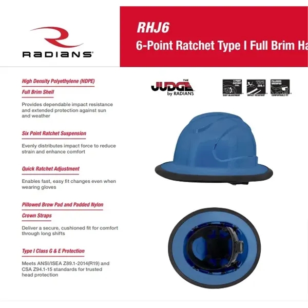 High Density Polyethylene Full Brim Shell Provides dependable impact resistance and... from ASI 79898 Promovision / PROMOVISION