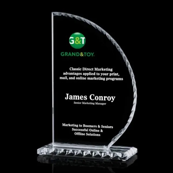 Jade chipped award with matching base.... from ASI 84592 St Regis Group / St Regis