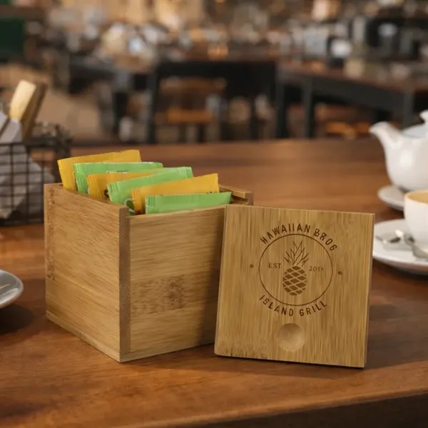 Customizable bamboo tea box with eight STASH® tea bags... from ASI 72657 Active Life Promo / Apres Ski Ingrain Promo