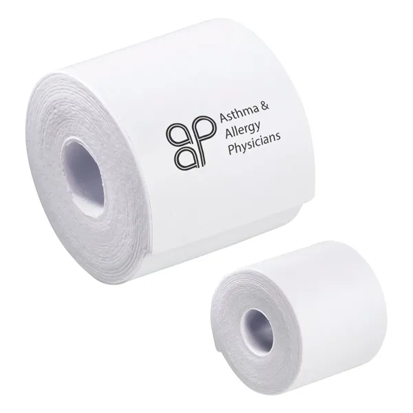Toilet paper shaped stress reliever.... from ASI 63549 Jornik Manufacturing Corp