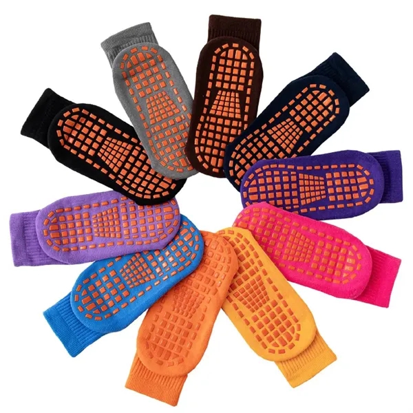 Anti slip terry cloth trampoline socks plus full color heat transfer... from ASI 37218 Athena Promo (tm)