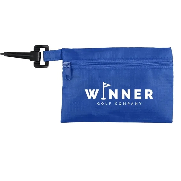 Golf first aid kit in a zip tote with clip for... from ASI 52840 Evans Manufacturing