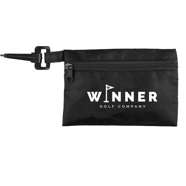 Golf first aid kit in a zip tote with clip for... from ASI 52840 Evans Manufacturing