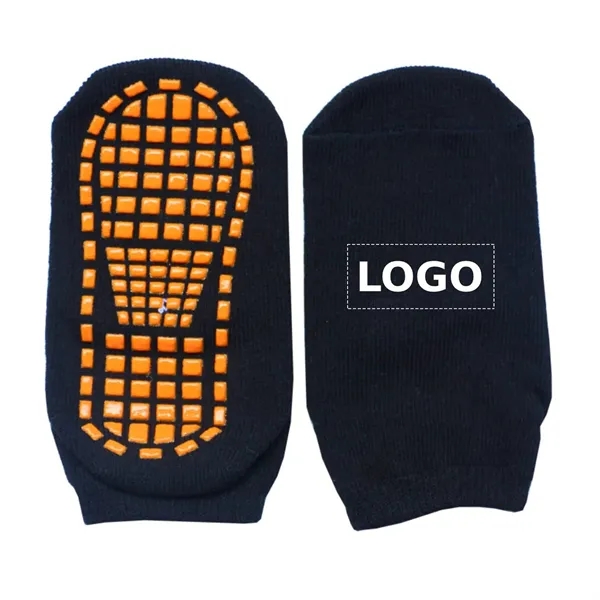 Anti slip cotton trampoline socks plus full color heat transfer on... from ASI 37218 Athena Promo (tm)