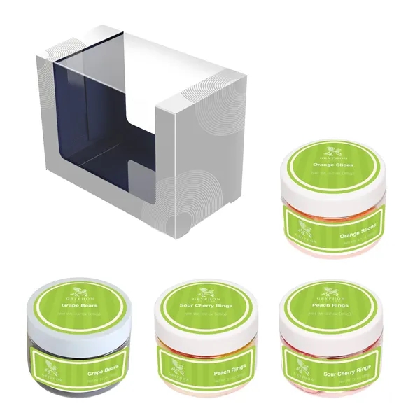 Decorative gift box containing one 3 oz small jar each of... from ASI 61966 HPG / SugarSpot