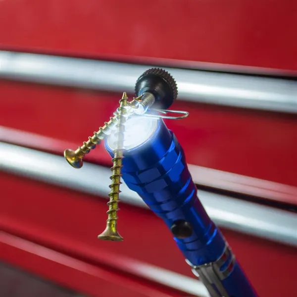 Metal body flashlight with magnetic base.... from ASI 34040 Alexander Mfg Co