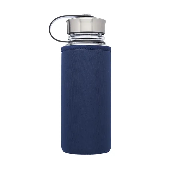 25 oz. Kangaroo glass bottle with black plastic lid all wrapped... from ASI 39552 BEL Promo