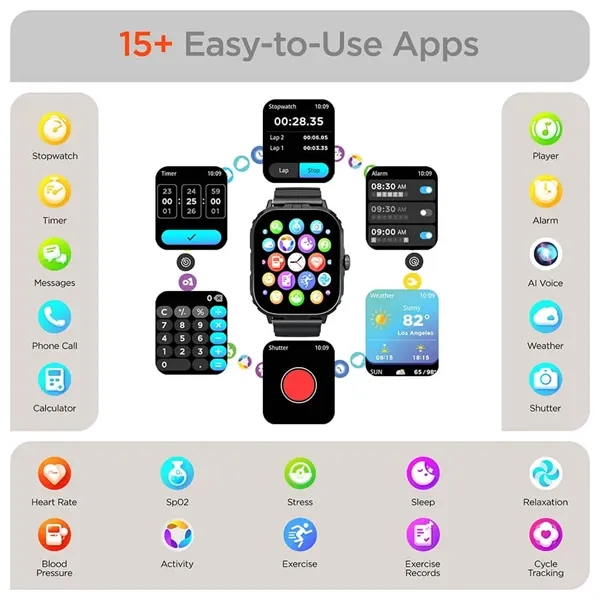 Get fit, stay fit with the Fit X2 SmartWatch + Fitness... from ASI 61005 Hirsch Gift Inc