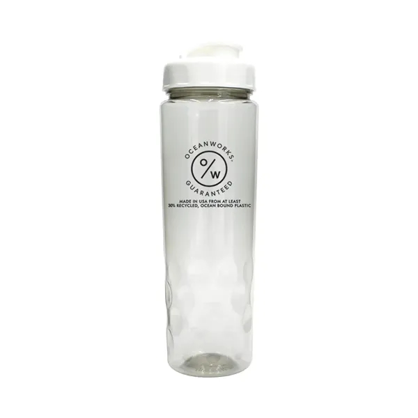 RECYCLED PET - 24 oz. Bottle with Flip Top Cap, Full... from ASI 30270 Aakron Line