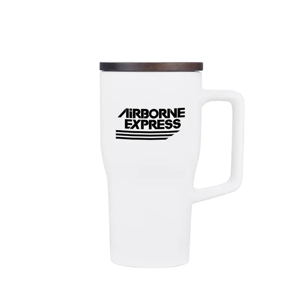 18 oz. Ceramic Mug With Wood Lid... from ASI 31517 Admart Products