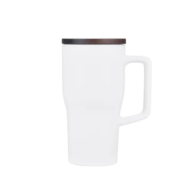 18 oz. Ceramic Mug With Wood Lid... from ASI 31517 Admart Products