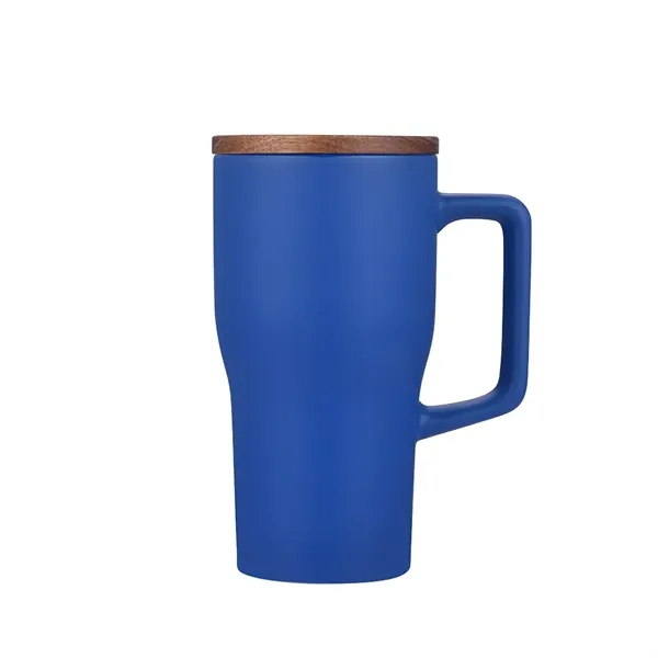 18 oz. Ceramic Mug With Wood Lid... from ASI 31517 Admart Products