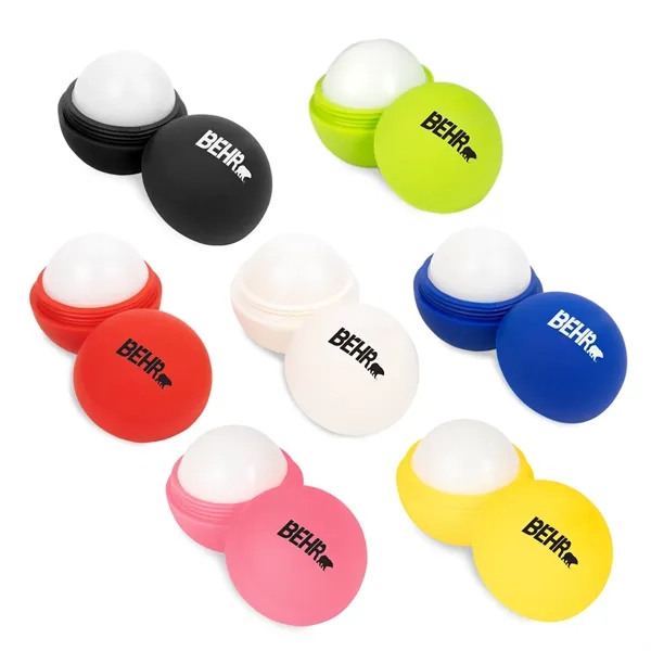 Soft touch lip balm ball available in several colors and in... from ASI 44900 NC Custom (CI/Lanco) / Taylor & Grant Lanco