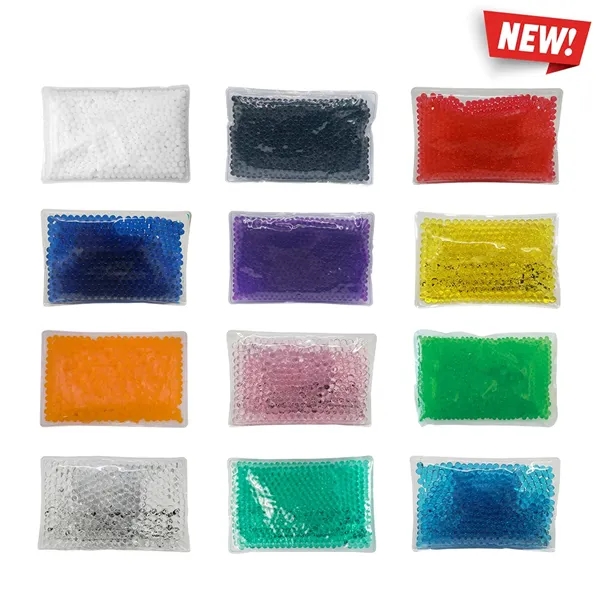Mini rectangle shaped gel bead-filled hot/cold pack.... from ASI 34415 Alpi International LTD