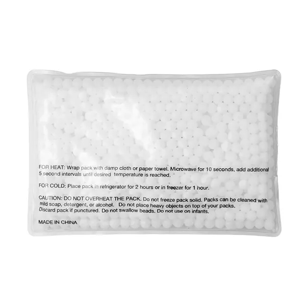 Mini rectangle shaped gel bead-filled hot/cold pack.... from ASI 34415 Alpi International LTD