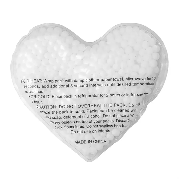 Heart shaped, gel bead-filled hot/cold pack.... from ASI 34415 Alpi International LTD